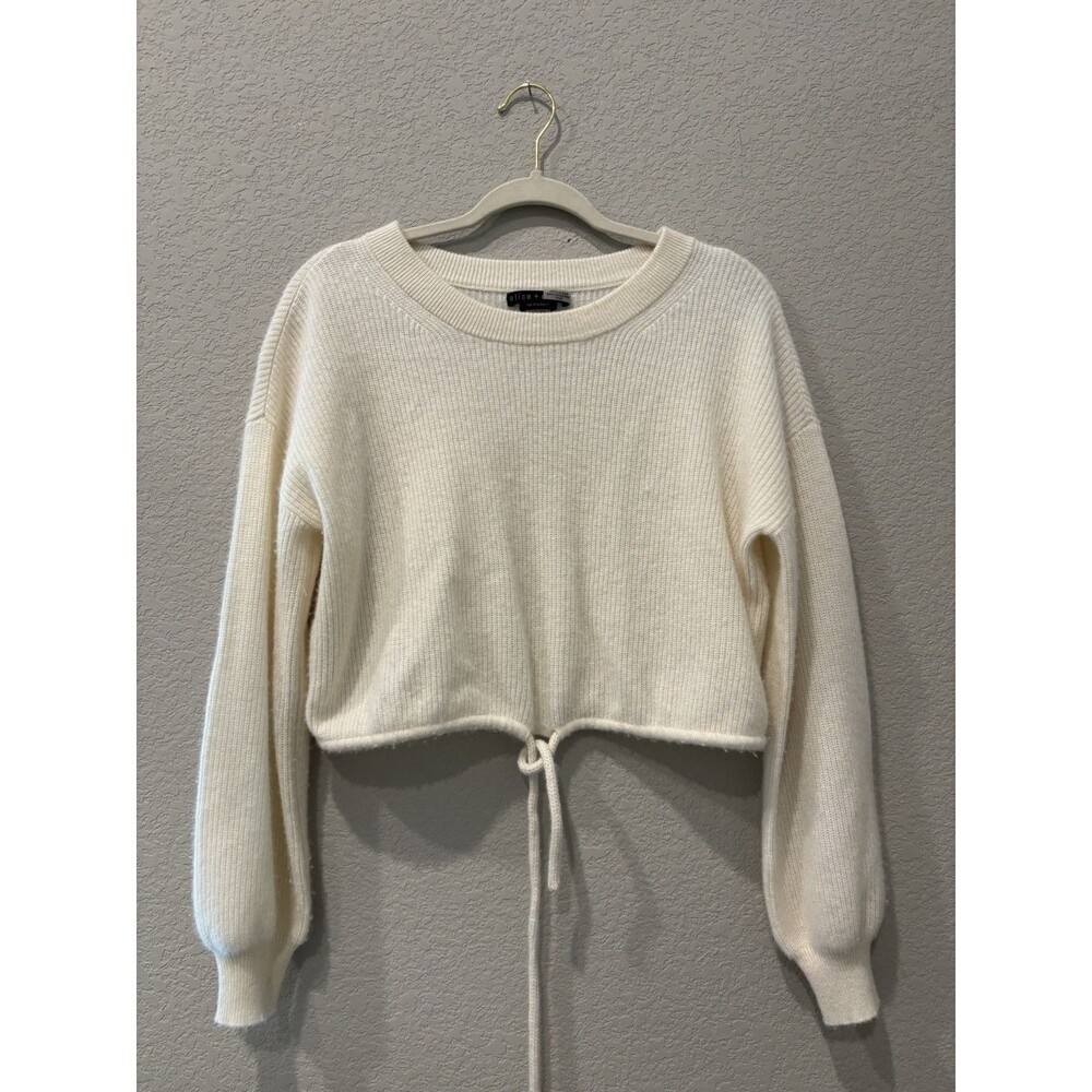 Alice + Olivia Bernetta Pullover Drawstring Long Sleeve Blouse Women’s XS